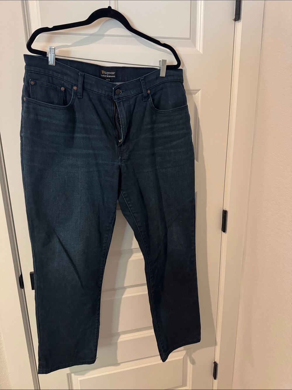 Lucky Brand Men's Straight Dark Indigo Jeans36x30